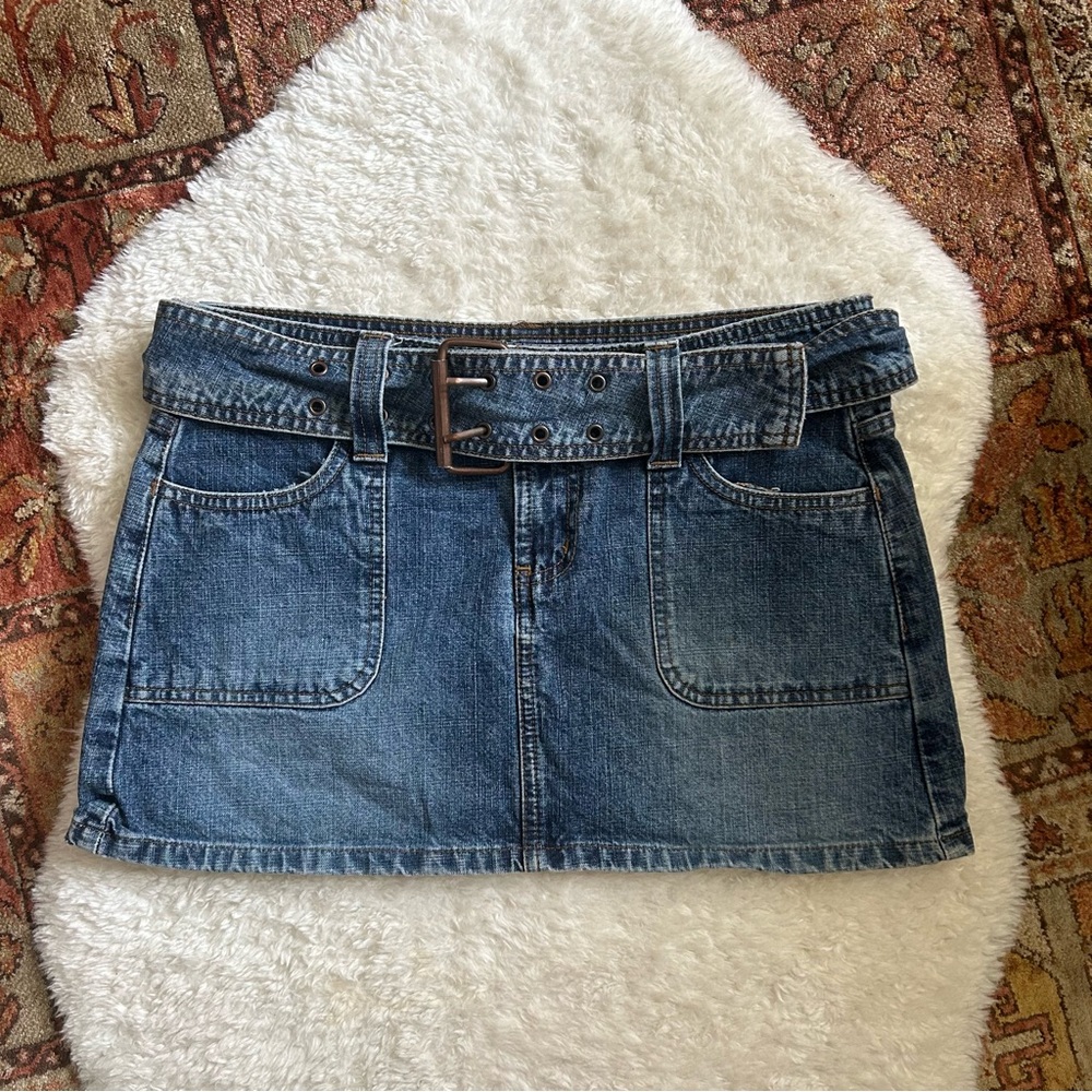 Vintage L.E.I. Denim mini skirt